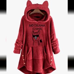 Cartoon Graphics 3D Eear Design Teddy's Hoodie